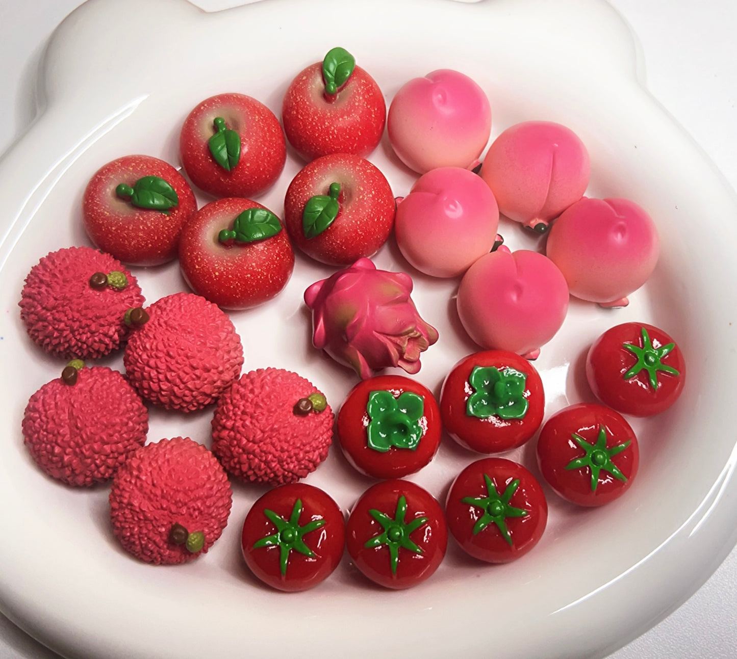 Big Solid Color Resin Fruits Blind Bag Matching Game for DIY Decoration for Livestream