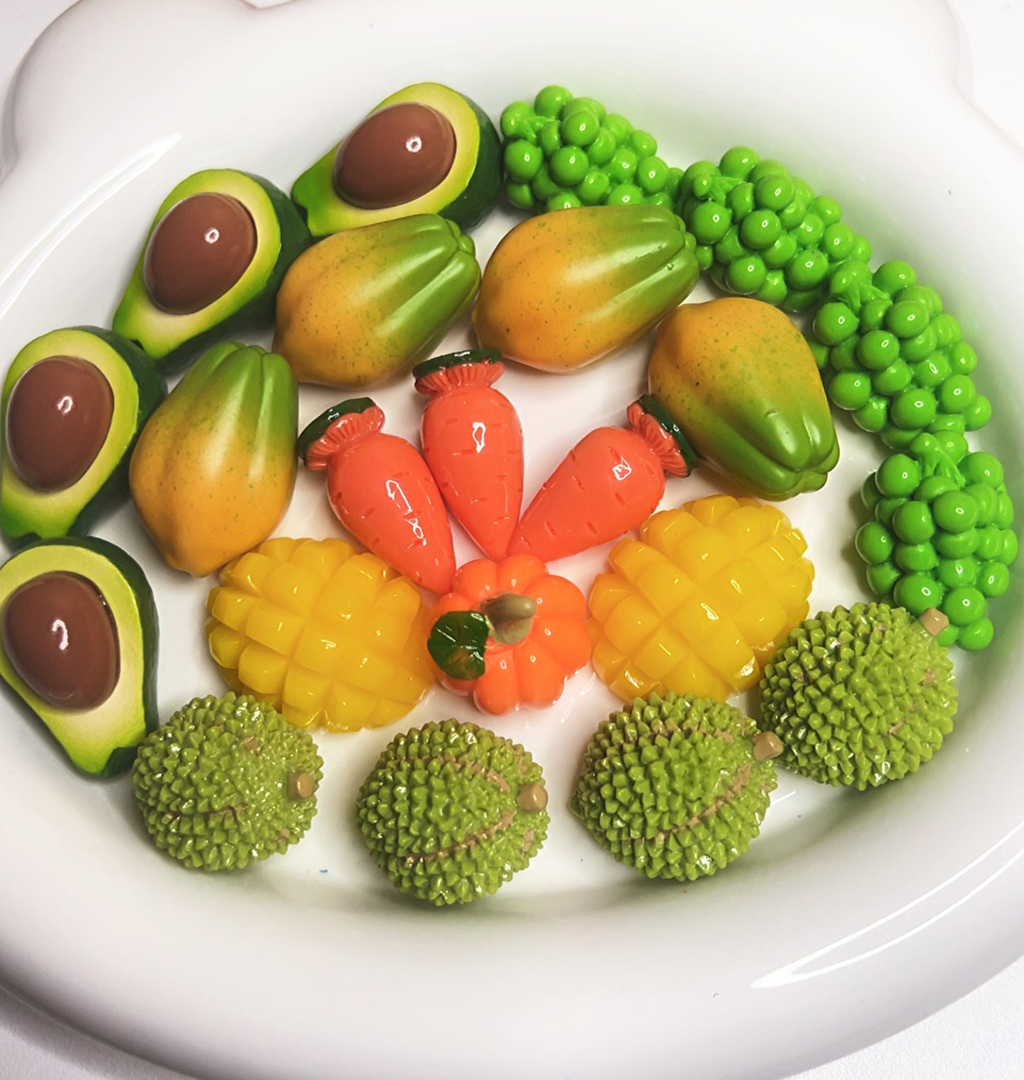 Big Solid Color Resin Fruits Blind Bag Matching Game for DIY Decoration for Livestream