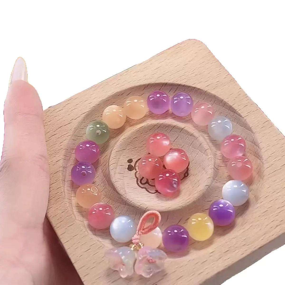 Color Changed Glaze Beads 10 mm for DIY Bracelet Maching Game in Live