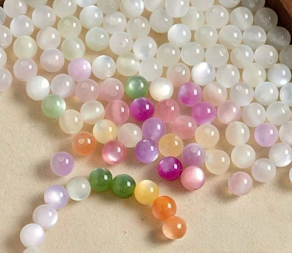 Color Changed Glaze Beads 10 mm for DIY Bracelet Maching Game in Live