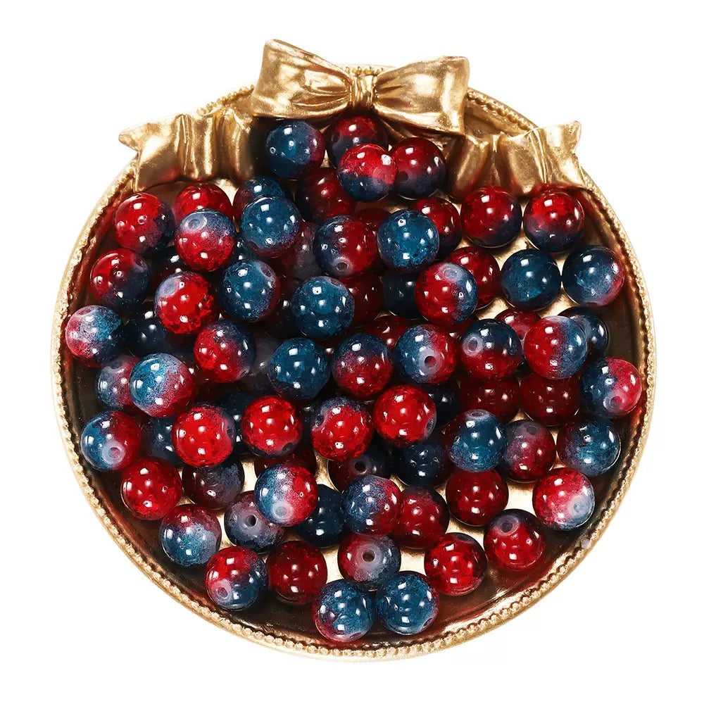 Colored 10mm Glaze Beads for DIY Bracelets Blind Bag Game in Livestream
