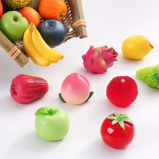 Big Solid Color Resin Fruits Blind Bag Matching Game for DIY Decoration for Livestream
